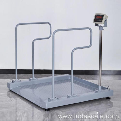 Portable medical wheelchair weighing scale